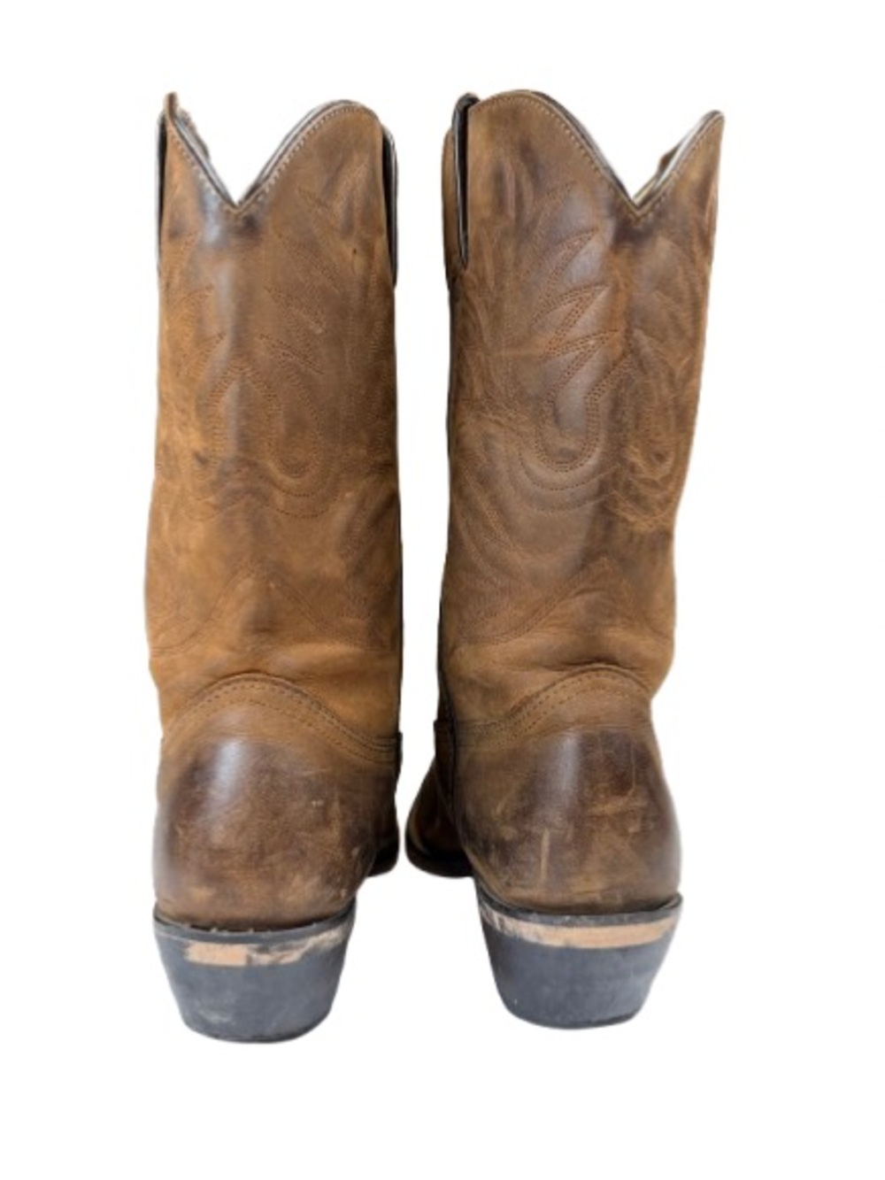 Durango RD4112 Western Cowboy Boots W 9M Tan Leather Snip Toe Coastal Cowgirl - Picture 2 of 16